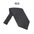 Herren schwarz Jacquard Krawatte Kleeblatt Muster formelle Halskrawatte Detailansicht - 013 (Dunkelgrau Klee)