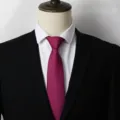 Classic red and blue woven pattern business men tie, 8cm formal professional necktie. - B009