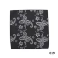 Pañuelo de bolsillo hombre paisley negro de poliéster accesorio moda vintage elegante - 019