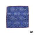 Pañuelo de bolsillo retro clásico para hombre azul traje negocios moda formal - 024