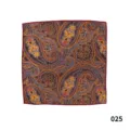 Pañuelo de bolsillo vintage clásico con estampado de cachemira para hombre, poliéster elegante. - 025