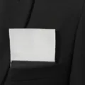 Men's white pocket square for suit jacket, solid color handkerchief for formal business attire. - White