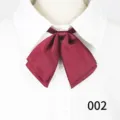 Pajarita burdeos para mujer, accesorio de cuello para uniforme JK, elegante corbata. - Burdeos