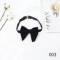 Farfalla in Velluto Sposo Matrimonio Grande Fiocco Stile Britannico Elegante Nero Chic - Nero