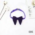 Elegante violette Samtfliege für Herren, große Horn Fliege für Hochzeit und formelle Anlässe. - Lila