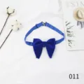 Elegante blaue Samtfliege für Herren Hochzeit, große Bräutigam Fliege stilvolles Accessoire. - Blau