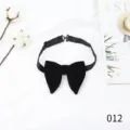 Schwarze Samt Fliege für Herren elegante Bräutigam Hochzeitsanzug stilvoll Mode Accessoire. - Schwarz