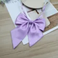 Farfallina viola uniforme JK, nastro raso tinta unita accessorio costume marinaio donna. - Viola