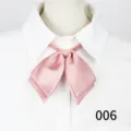 Lazo rosa para cuello de uniforme JK de mujer, elegante accesorio para uso diario. - Rosa