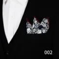 Heren pak pochet bloemig zakdoek borstzak decoratieve accessoire voor formele kleding - 002