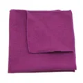Solid purple men pocket square wedding suit formal handkerchief business pocket towel accessory - Purple