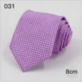 Classic 8cm business necktie for men, elegant woven pattern design, perfect for formal wear. - No. 031