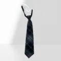 Pre-tied plaid necktie for students, Japanese JK style short tie accessory for school shirts. - 027