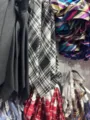 JK DK pre-tied necktie Japanese school style plaid stripe uniform collar accessory new - Black and White
