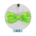 Farfallina in raso verde da uomo, elegante accessorio per abito da sposo tinta unita. - verde brillante