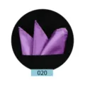 Pañuelo de bolsillo morado para hombre de satén para traje de negocios boda formal elegante - Púrpura