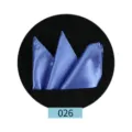 Pañuelo de bolsillo azul de seda para hombre, detalle elegante para traje formal de caballero. - Azul