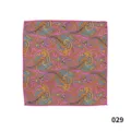 Detalle de pañuelo de bolsillo paisley vintage para hombre, poliéster colorido. - 029