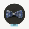 Farfalla uomo piatta strass blu argento elegante abito sposa variante modello chic - Blu