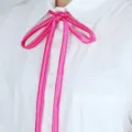 Rosa JK Uniform Hals Schleife, Japanische Matrosenanzug Schleife Band für Mädchen - Rosa