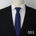 Blue tie detail shot, business formal wear display, elegant texture for men's suit matching. - Blue Model 003