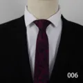 Cravatta formale da uomo con classico motivo cachemire ideale per abbigliamento da ufficio. - Motivo Paisley / Tipo B 006