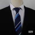 Men's classic striped business necktie detail shot, elegant professional style accessory. - Type B 009
