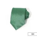 Cravatta da uomo a righe verdi per affari elegante abito formale matrimonio larghezza standard 8cm - Verde e Nero