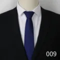 Classic men's blue striped tie business formal suit necktie professional wear 8cm width - Blue A009