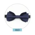 Pajarita azul marino de múltiples capas para hombre, traje formal de boda elegante. - Azul marino