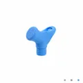 Portable outdoor handheld shower sprinkler cap for water bottle watering plant tool blue. - Blue