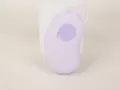 Scatola di immagazinaggio in silicone portatile con anello di sospensione, viola chiaro. - Viola