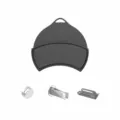 Magnetic car visor silicone organizer clip holder for vehicle sun visor storage accessories - Black