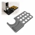 Silicone coffee capsule holder mat organizer for desktop coffee machine accessories. - Gray