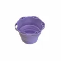 Collapsible silicone makeup brush cleaning cup portable folding tool for daily washing bowl - Purple