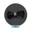 Farfallina in velluto nero da uomo, elegante anello strass abito sposo variante 003. - Nero