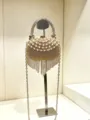 Exquisite Strass Perlen Abendtasche mit funkelnden Kristall Fransen und Metall Schulterkette. - A203 Stil (A203) / Gold