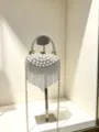 Glitzernde Strass Quasten Abendtasche mit Perlen und Kette für elegante Party und Feste. - A203 Stil (A203) / Silber