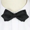 Black Paisley Pattern Men Bow Tie Wedding Formal Business Suit Fashion Accessory - A006