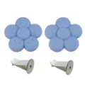 Silicone car air freshener cute flower aroma diffuser vent clip cute auto interior decor - Pair of 2 / Blue