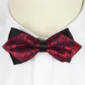 Men's stylish business formal bow tie with classic paisley pattern for wedding wear SKU - A009
