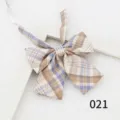 Japanese JK style plaid bow tie for women, campus fashion cute collar accessory SKU - Color 021