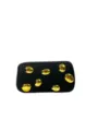 Schwarze Acryl Handytasche mit goldenen Nieten, stilvolle Mini Umhängetasche. - Schwarz