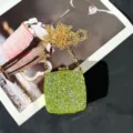 Mini Acryl Abendtasche mit Strass und Goldkette, funkelnde luxuriöse kleine Handtasche. - A106 Grün