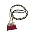 Mini sac à main en cuir PU avec bandoulière chaîne, petit sac bandoulière tendance pour femme. - Rose rouge