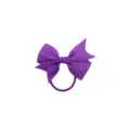 elastique a cheveux noeud ruban gros-grain uni 6cm pour femmes enfants accessoires mignons - Violet
