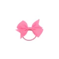 Chouchou noeud ruban gros-grain rose pour enfants et femmes accessoires cheveux 6cm - Rose
