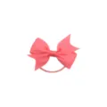Chouchou noeud papillon en ruban gros-grain rose avec design queue d'aronde pour enfants. - Rose foncé