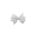 Schattige haarspeld met strik van grosgrain lint voor meisjes en kleine kinderen. - Lichtgrijs