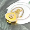 Borsa a tracolla esagonale dorata con strass pochette elegante borsa cosmetica chic - Strass Ottagonale (Stile C2) / Oro